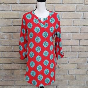 PEACH LOVE CALIFORNIA Bright Red Tunic